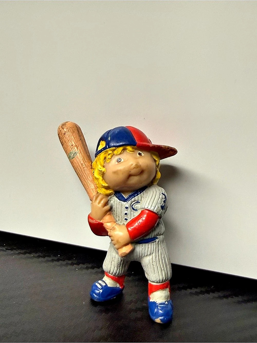 Vintage Cabbage Patch Kids Baseball Player Figure Bat #3